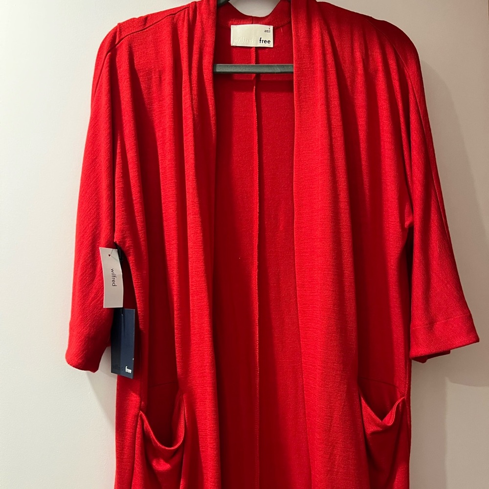 Aritzia Red Cardigan